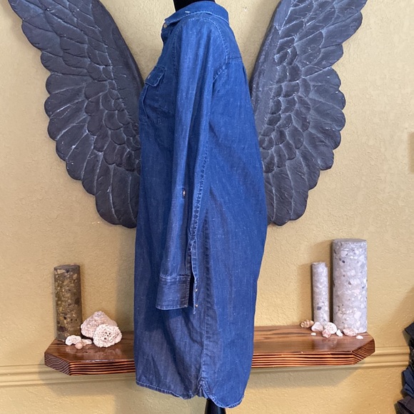 Tommy Hilfiger Denim Jean Dress With Cuff Sleeves - Picture 5 of 8